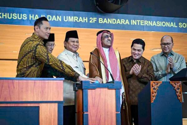 Presiden Prabowo Resmikan Terminal Khusus Haji dan Umrah 2F Bandara Soetta